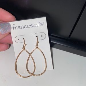Francesca’s Gold Tear Drop Earrings